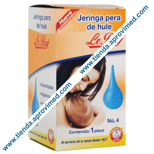 Jeringa pera de hule para aspirar y administrar líquidos — 1 pza