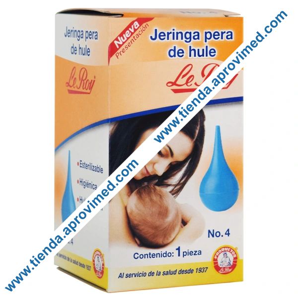 Jeringa pera de hule para aspirar y administrar líquidos — 1 pza