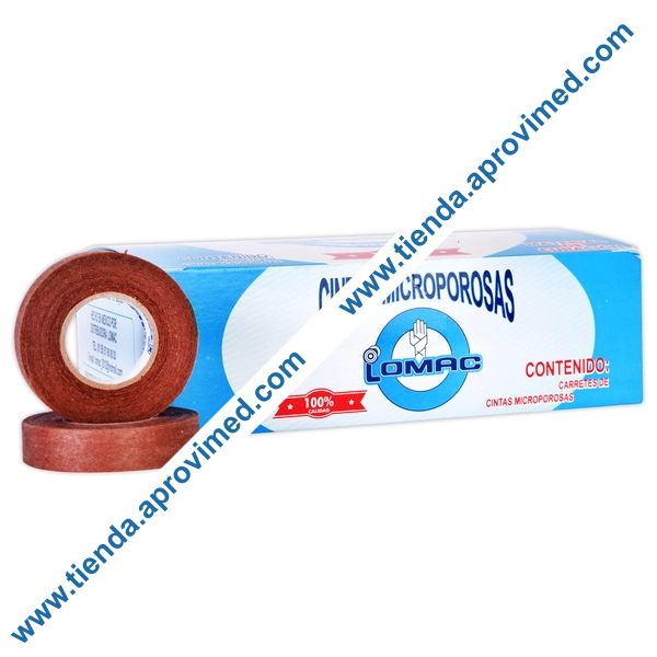 Cinta adhesiva microporosa para piel sensible — Rollo 1.25 cm x 10 m