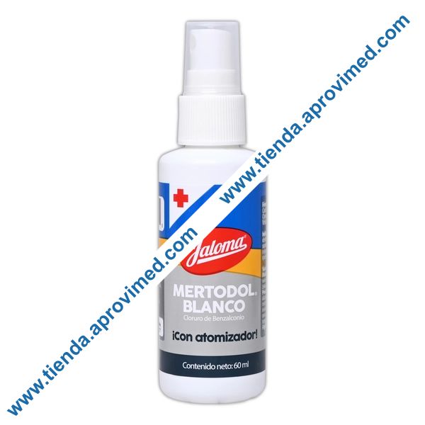 Antiséptico desinfectante para heridas Mertodol 60 ml con atomizador