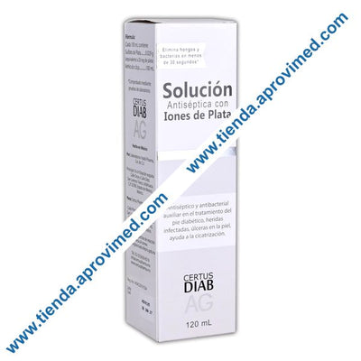 Solución antiséptica de iones de plata para heridas — 120 ml