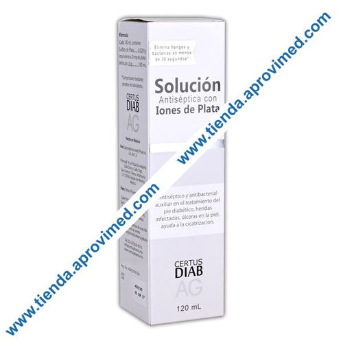 Solución antiséptica de iones de plata para heridas — 120 ml
