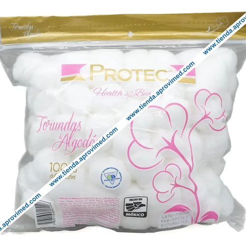 Torundas de algodón desechables — Bolsa con 150 piezas (75 g)