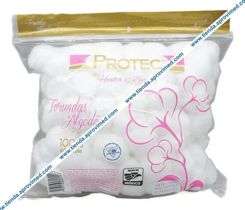 Torundas de algodón desechables — Bolsa con 150 piezas (75 g)