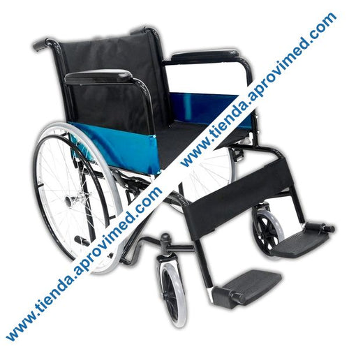 Silla de ruedas estándar Mobicare de acero 24" color negro