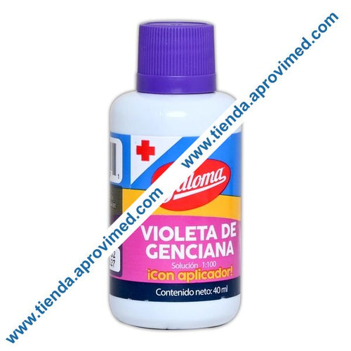 Antiséptico Violeta de Genciana para heridas superficiales — Frasco 40 ml