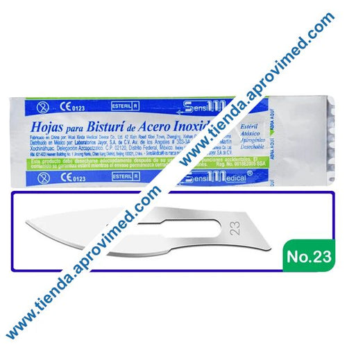 Hoja para bisturí de acero inoxidable No. 23 — SensiMedical