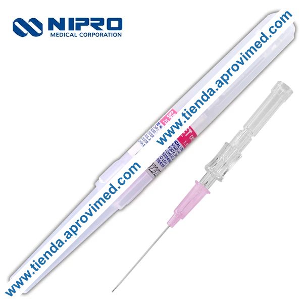 Catéter intravenoso rosa 20G para infusiones seguras y efectivas