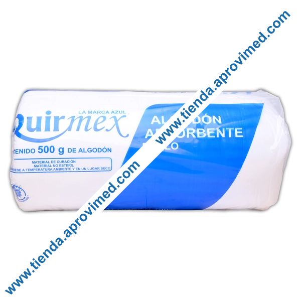 Algodón absorbente para curaciones y limpieza — Rollo 500 g