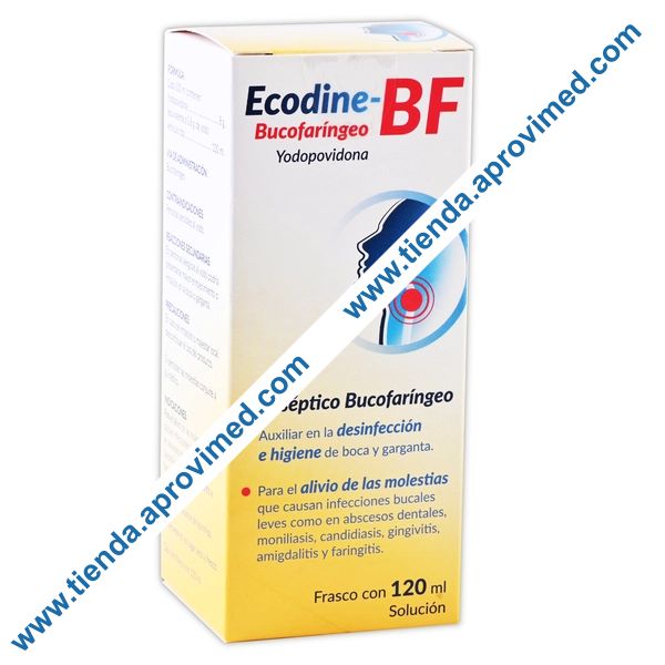 Solución antiséptica bucofaríngea con yodopovidona — 120 ml
