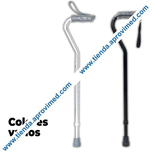 Bastón de aluminio con puño cuello de ganso — Soporte para movilidad