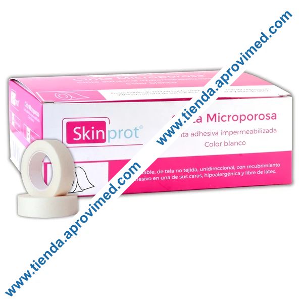 Cinta microporosa hipoalergénica para heridas — Rollo 2.5 cm x 10 m