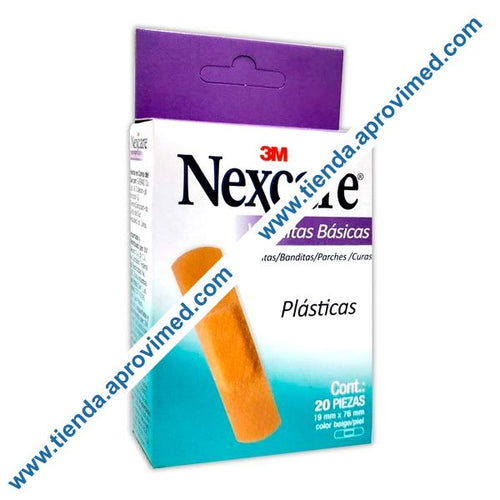 Venditas adhesivas Nexcare para heridas menores — Caja 20 pzs