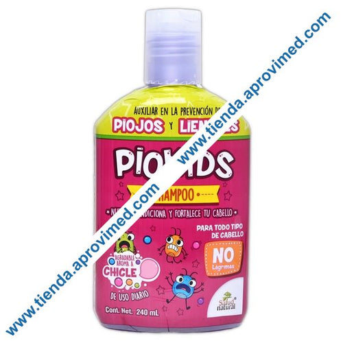 Shampoo repelente de piojos con aroma a chicle 240 ml