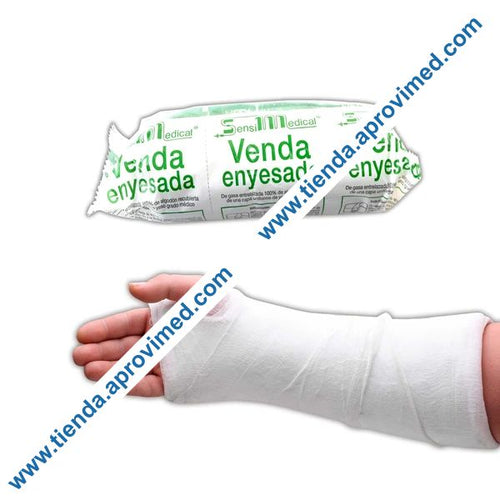 Venda enyesada para inmovilización SensiMedical 10 cm x 2.75 m