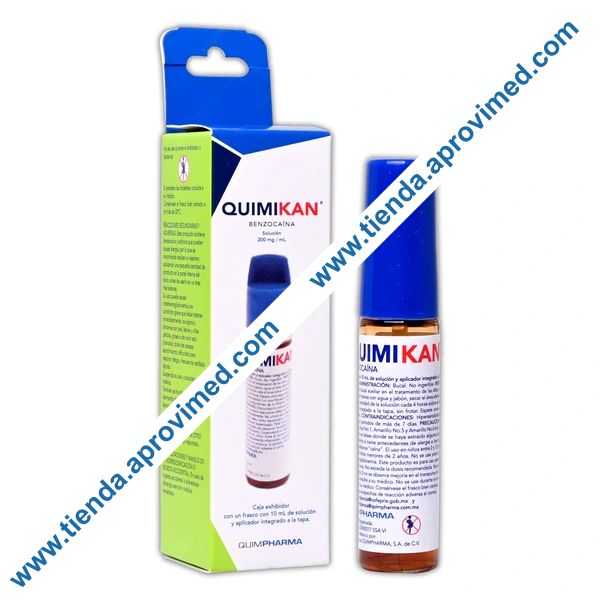 Antiséptico y anestésico bucal con Benzocaína — Frasco 10 ml