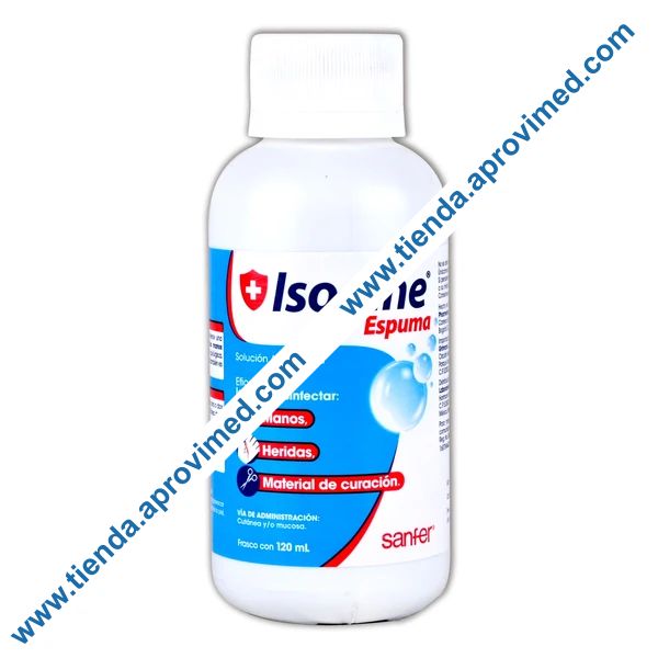 Espuma Antiséptica de Yodopovidona para heridas — 120 ml