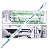 Hoja para bisturí de acero inoxidable No. 10 — 1 pieza
