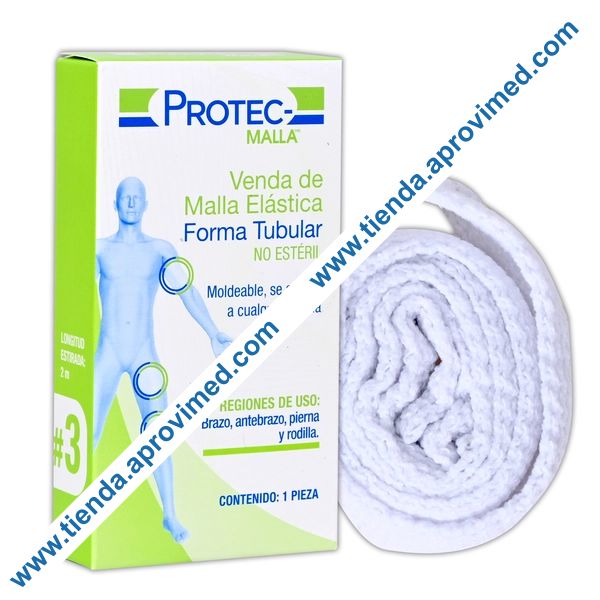 Venda de malla elástica tubular para curaciones — 2 m de longitud