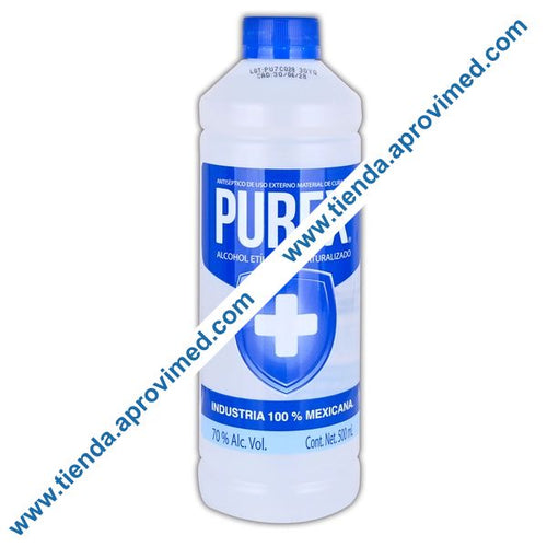 Alcohol etílico desnaturalizado Purex 70% — Frasco 500 ml