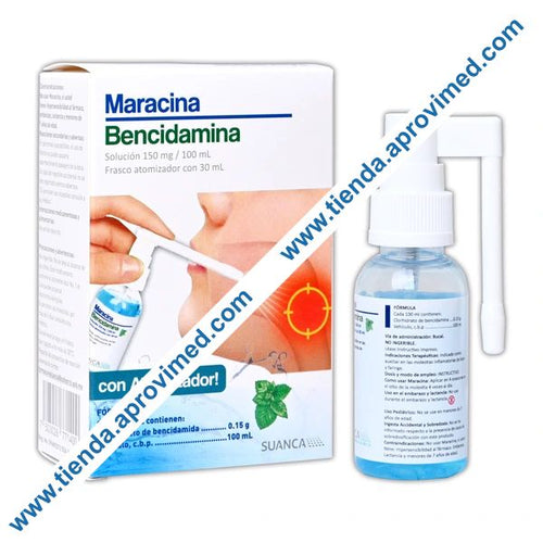 Spray bucal de bencidamina para alivio de inflamación y dolor oral – 30 ml