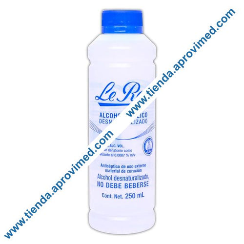 Alcohol etílico desnaturalizado Le Roy 70° G.L. — Frasco 250 ml