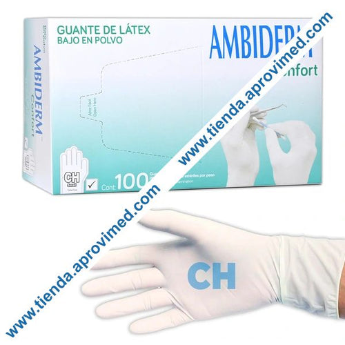 Guantes de látex para exploración — Paquete de 100 piezas