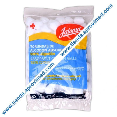 Torundas de algodón absorbente — Bolsa 100 pzs