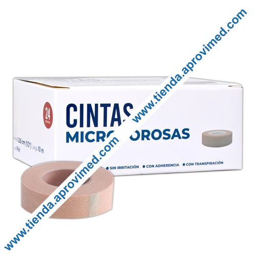 Cinta adhesiva microporosa para pieles sensibles — 10 m x 1.25 cm