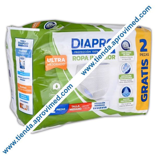 Pañales desechables para adultos Diapro Pants Medianos - Paquete 10 pzs