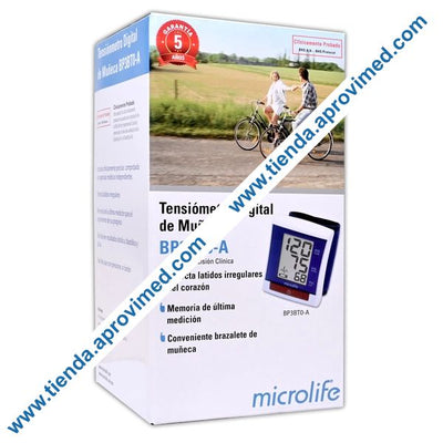 Tensiómetro digital de muñeca Microlife para medir presión arterial
