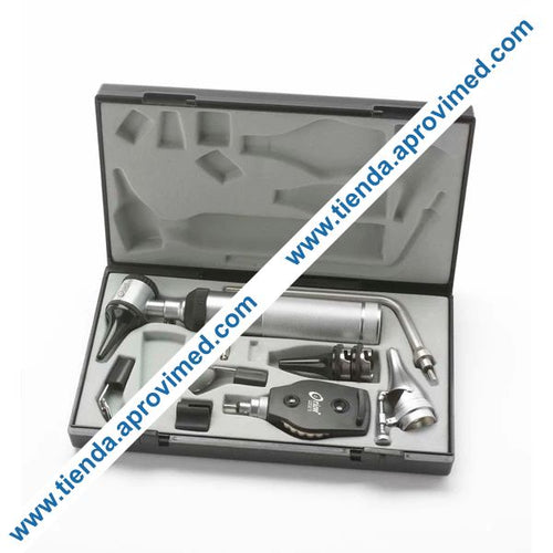 Estuche de diagnóstico médico con oftalmoscopio y otoscopio