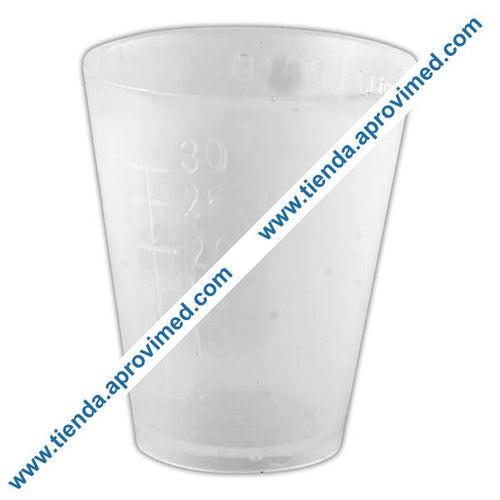 Vaso dosificador graduado de plástico 30 ml para mediciones precisas