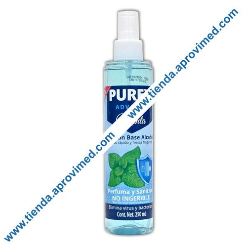 Sanitizante para manos Purex Advance en spray de 250 ml
