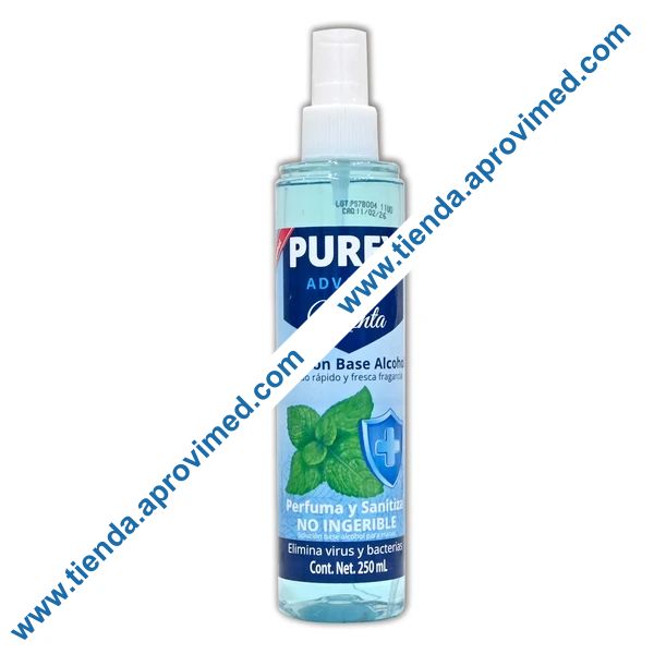 Sanitizante para manos Purex Advance en spray de 250 ml