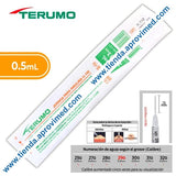 Jeringa de insulina 0.5 ml con aguja integrada 29G — 1 pieza