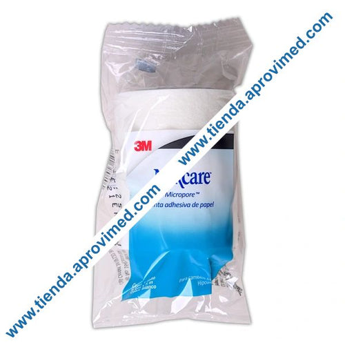 Cinta adhesiva microporosa Nexcare 5 cm x 5 m para heridas sensibles