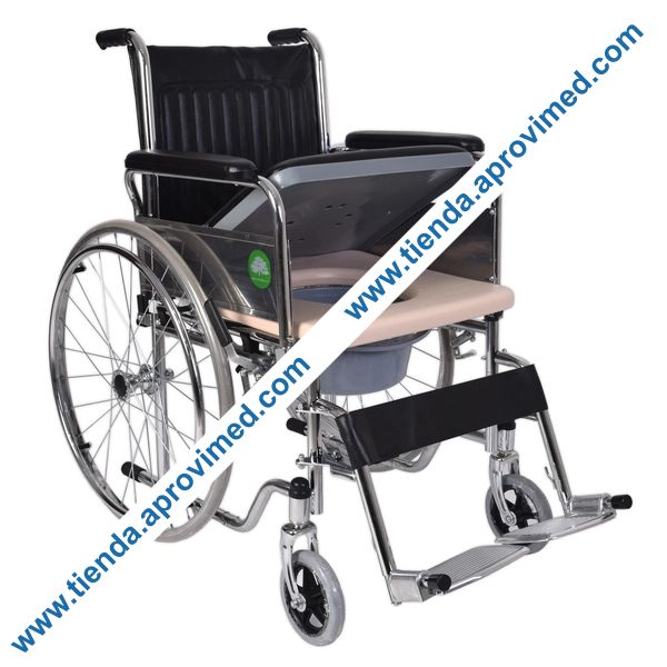Silla de ruedas con cómodo desmontable para adultos