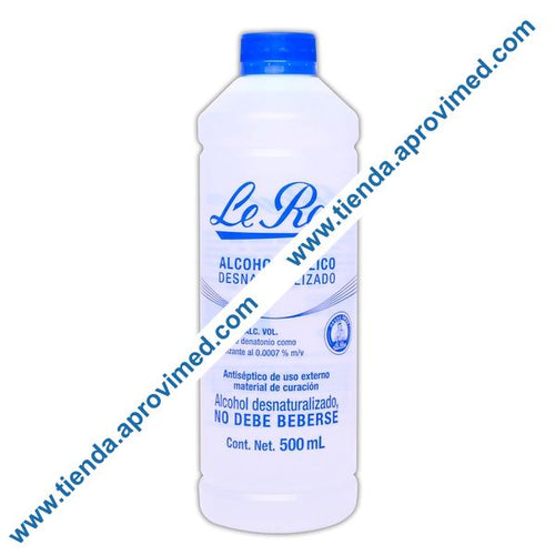 Alcohol etílico desnaturalizado 70° G.L. Le Roy — Frasco 500 ml