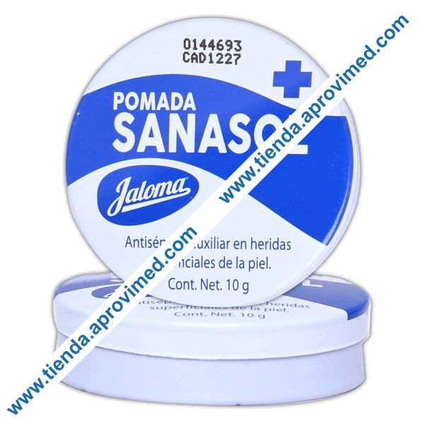 Pomada antiséptica con óxido de zinc para heridas — Lata 10 g
