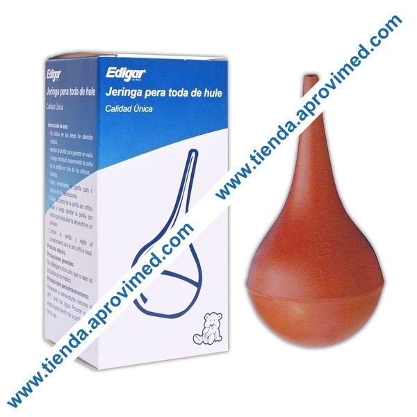 Jeringa pera de hule No. 4 — Ideal para aspirar y administrar líquidos