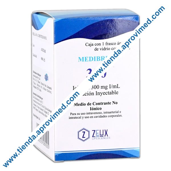 Medio de contraste Iohexol 300 mg/ml para diagnóstico radiológico