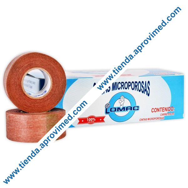 Cinta adhesiva microporosa para heridas — Rollo 2.5 cm x 10 m