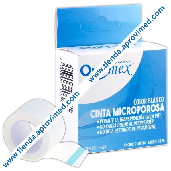 Cinta adhesiva microporosa para curación de heridas — Rollo 10 m
