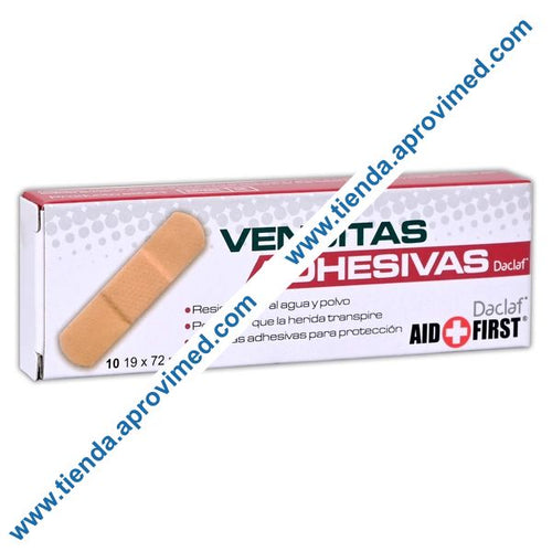Venditas adhesivas para heridas menores — Caja con 10 piezas