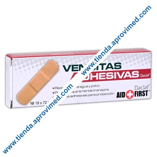 Venditas adhesivas para heridas menores — Caja con 10 piezas