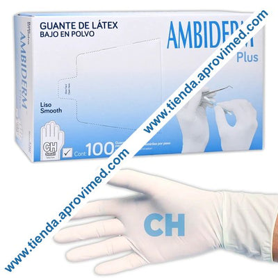 Guantes de látex para exploración — Paquete de 100 piezas