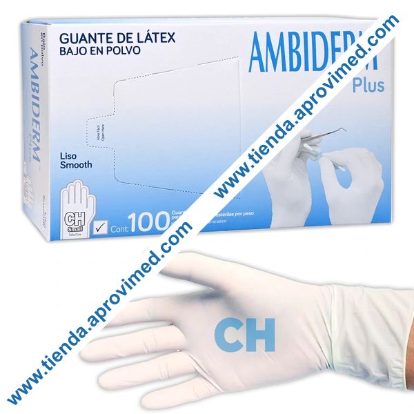 Guantes de látex para exploración — Paquete de 100 piezas