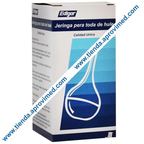 Jeringa pera de hule No. 5 para aspirar y administrar líquidos