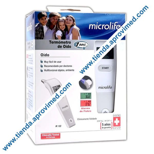 Termómetro digital de oído Microlife para medición sin contacto